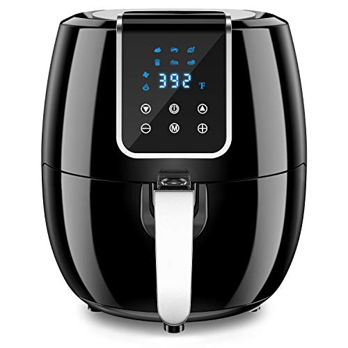 6-in-1 7 Quart Air Fryer, 1800-Watt Hot Airfryer Oven with LCD Digital Screen and Temperature Control, ETL Certified