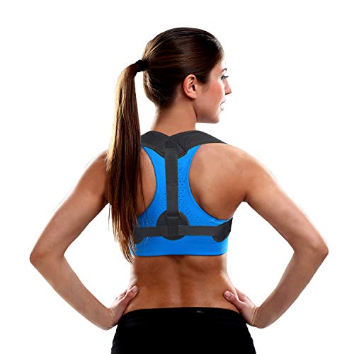 Posture Corrector for Women Men, Back Brace, Comfortable Posture Trainer for Spinal Alignment and Posture Support, Adjustable Back Straightener (Regular)