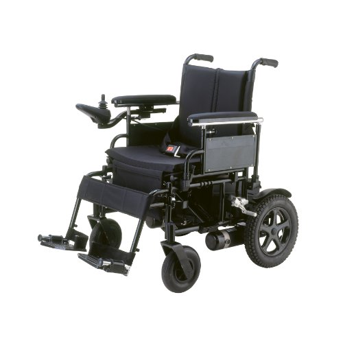 Drive Medical Cirrus Plus Folding Power Wheelchair with Footrest and Batteries, Black,18 Inch (Pack of 1)