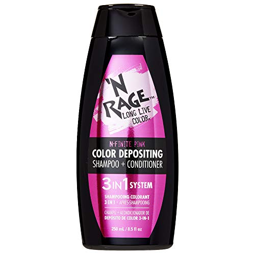 N Rage Color Depositing Shampoo + Conditioner 3 in 1 System (N-Finite Pink)
