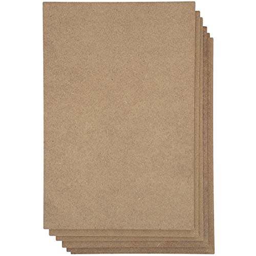 MDF Board, Chipboard Sheets for Crafts (11 x 14 in, 6 Pack)