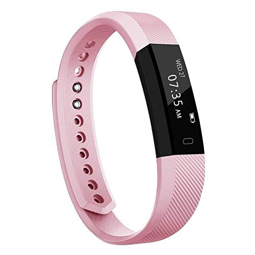 TOOBUR Slim Fitness Tracker Watch, Activity Tracker, Pedometer, Calorie Counter, Sleep Monitor,IP67 Waterproof Step Counter Watch with Wrist Vibration Alarm Clock for Kids Girls Boys Teens