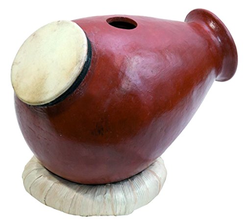 Udu clay drum with goat skin (Udu Oben)