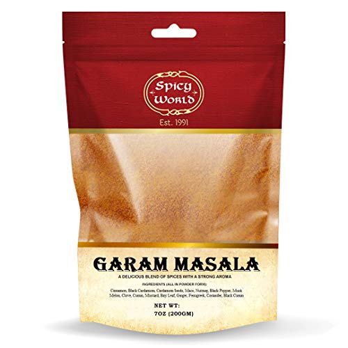 Spicy World Garam Masala 7-Ounce (15 Premium Spice Blend) - Salt Free