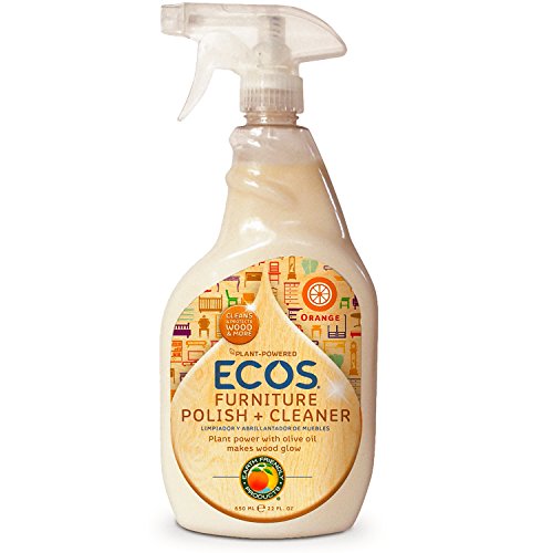 Earth Friendly Products ECOS Furniture Polish with Olive Oil, 22 oz (Pack of 2)