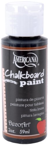 DecoArt Americana Chalkboard Paint, 2-Ounce, Black Slate