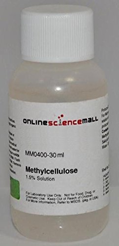 Methyl Cellulose Solution (Wood Starch), 1.5% Protozoa Quieting Solution, 30mL - Lab Grade Reagent