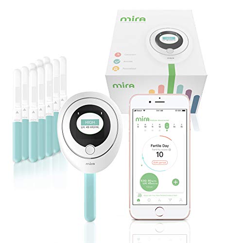 Mira Fertility Tracking Monitor Kit with 10 Ovulation Test Wands and Connected App, Patented Smart System Predicts Ovulation with Actual LH Hormone Concentrations