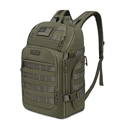 MOSISO 30L Tactical Backpack, Military Daypack 3 Day Assault Molle Rucksack Bag, Army Green