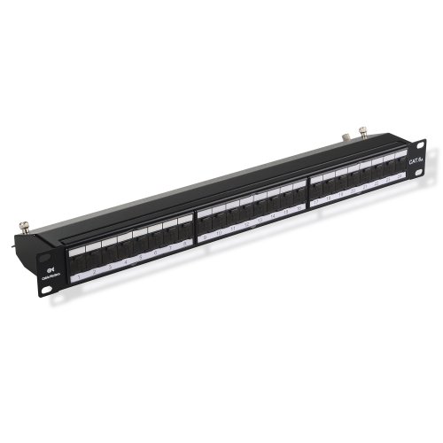 Cable Matters Rackmount or Wall Mount 24-Port Shielded RJ45 Patch Panel with Jack Shutter