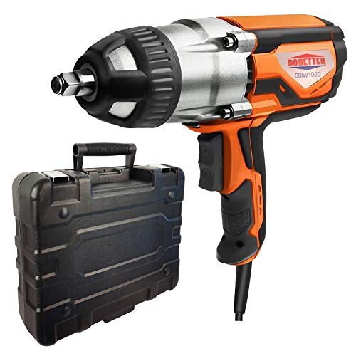 Dobetter Electric Impact Wrench 1/2 Inch Corded Impact Gun with Tool Case 8.5 Amp 480 N.m Max Torque -DBIW1020