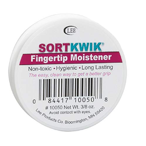 Lee 10050 Sortkwik Fingertip Moisteners, 3/8 Ounce, Pink, 1 Pack