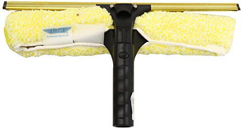 Ettore Professional Brass Backflip Window Cleaning Combo Tool, 14-Inch