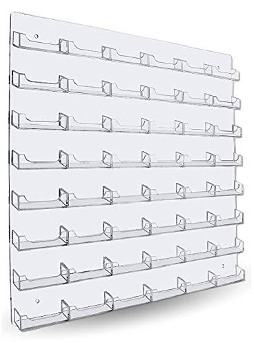 T'z Tagz Brand Clear 48 Pocket Wall Mount Business Card Holder