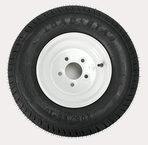 Kenda Trailer Tire/Wheel Assembly - 6-Ply Rated/Load Range C - 205/65-10 - 5 Hole Rim 3H390