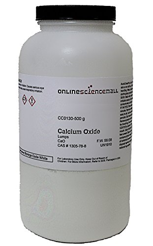Calcium Oxide, Coarse Powder, 500g - Lab Grade Laboratory Reagent