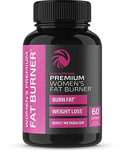 Nobi Nutrition Premium Vegan Fat Burner for Women - Weight Loss Supplement, Appetite Suppressant and Metabolism Booster - Thermogenic Diet Pills for Women - 60 Capsules