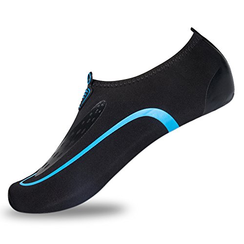 L-RUN Unisex Water Shoes Barefoot Skin Shoes for Run Dive Surf Swim Beach Yoga Shoes Sky Blue M(W:6.5-7.5)=EU37-38