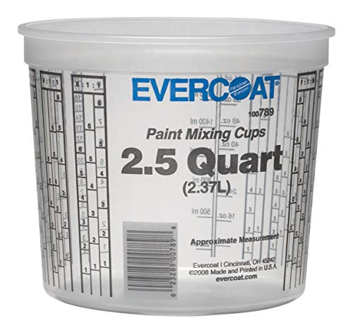 Evercoat 789 2.5 Quart Paint Mixing Cup, 50 Pack