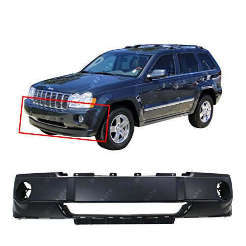 BUMPERS THAT DELIVER - Primered, Front Bumper Cover Fascia for 2005 2006 2007 Jeep Grand Cherokee 05 06 07, CH1000450