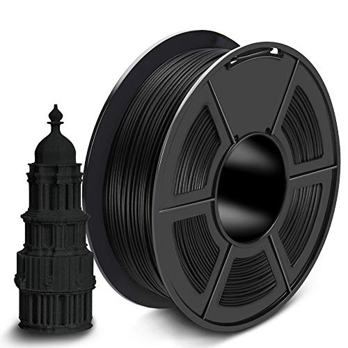 SUNLU Carbon Fiber PLA Filament 1kg 1.75mm 3D Printer Filament, Dimensional Accuracy +/- 0.02 mm, 1kg Spool, 1.75 mm