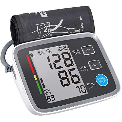 ALPHAGOMED XL Cuff Blood Pressure Monitor Upper Arm 20 inch Automatic Blood Pressure Machine Digital Sphygmomanometer 180 Memory for High Blood Pressure Users 2 People at Home Use