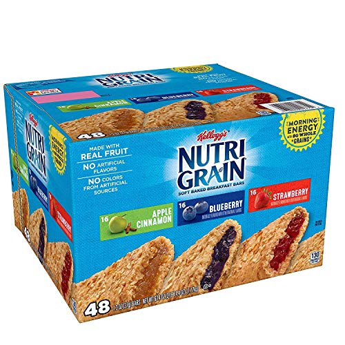 Kellogg's Nutri-Grain Variety Pack (1.3 oz., bar, 48 ct.) vevo