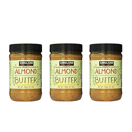 Kirkland Signature Creamy Almond Butter, 27 Ounce (Pack of 3)