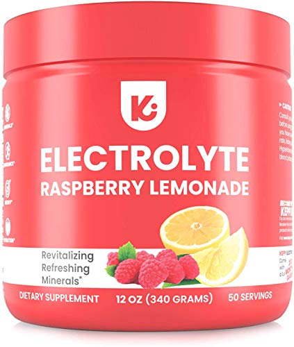 Keto Electrolyte Powder - Zero Carbs Zero Sugar - Advanced Hydration Raspberry Lemonade Electrolytes Supplement, Boost Energy, 50 Servings, NO Maltodextrin Sugar Free Electrolyte Powder