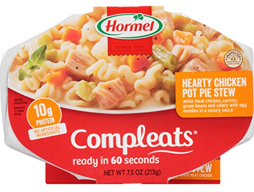 Compleats Hormel Microwave Meals Chicken Pot Pie with Noodles, 7.5 oz (Pack of 7)