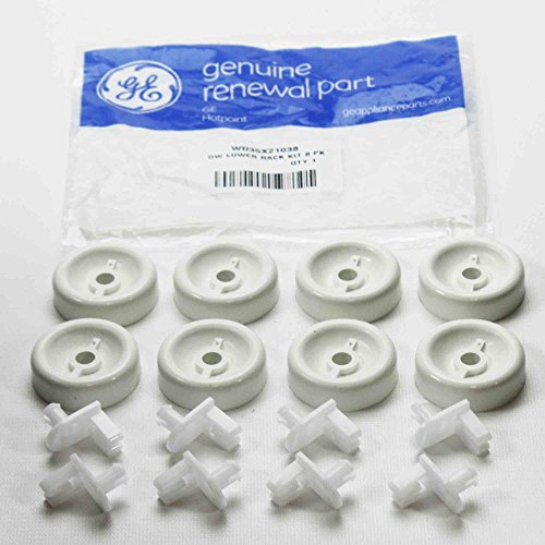 Ge WD35X21038 Dishwasher Dishrack Roller and Stud Genuine Original Equipment Manufacturer (OEM) Part