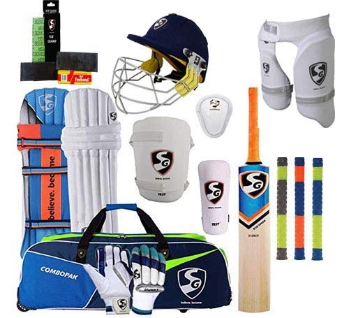 SG Best Sports 100% Original Brand Cricket Complete Set with Accessories in Full Size (Ideal for Senior Players) Cricket Full Kit