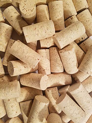 100 Blank Wine Bottle Corks- Bulk New #9 Agglomerated Natural Corks Best for Corking Homemade Wine Making With Home Corker or Craft Cork Supply for DIY Art Winecork Projects.