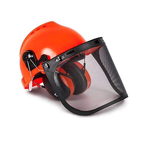 TR Industrial TR88011 Hard Hat Forestry Safety Helmet & Ear Muffs