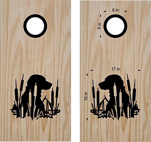 Hunting Dog Lab Cornhole Board Decals Stickers Wraps Bean Bag Toss Tailgating Games