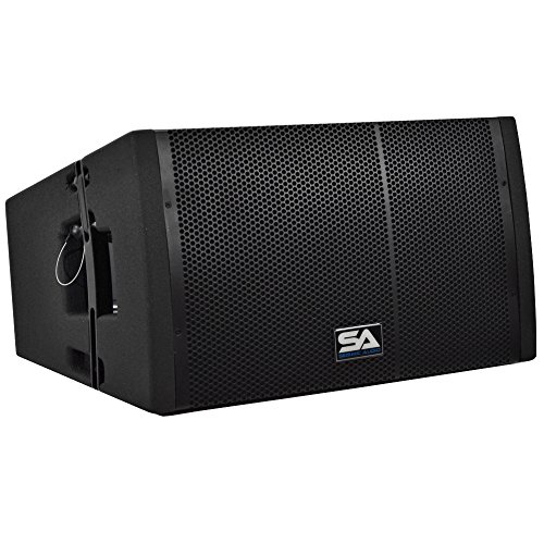 Seismic Audio SAXLP-12A - Powered 12' Line Array Speaker with Dual Compression Drivers