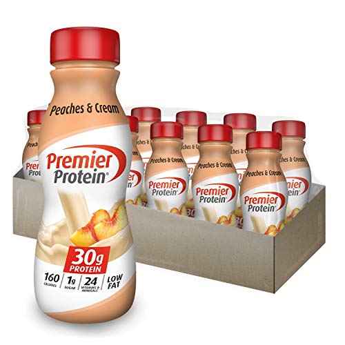 Premier Protein 30g Protein Shake, Peaches & Cream, 11.5 Fl Oz Bottle, (12Count)