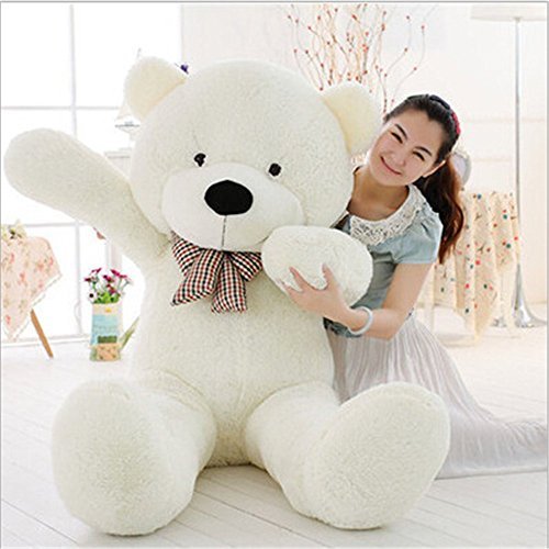 MorisMos White Giant Teddy Bear Cute Soft Toys Teddy Bear for Girlfriend Kids Teddy Bear