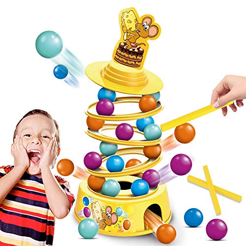 kidpal Board Game for Kids Ages 4-8, Family Games with Kids, Stacking Game for Adults and Child, Tumbling Toys for Age 5 6 7 9 10 Years Old up Boys & Girls, Educational Game Toys for Children