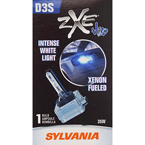 SYLVANIA - D3S SilverStar zXe HID (High Intensity Discharge) Headlight Bulb - High Performance Brighter and Whiter Light, Xenon Fueled, with a HID Attitude and Style (Contains 1 Bulb)
