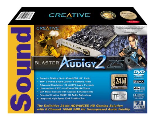 Creative Labs Sound Blaster Audigy 2 ZS Internal Sound Card