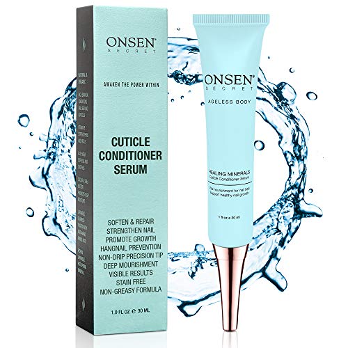 Onsen Cuticle Cream 1pk, Cuticle Oil in Deep Action - Japanese Natural Healing Minerals Nail Care Serum and Butter, Sooth, Repair, and Strengthen Cuticles and Nails, Visible Results, Non-Greasy - 1oz