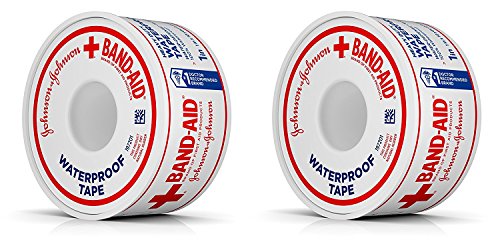 Johnson & Johnson First Aid Waterproof Tape (1-Inch x 10-Yards) (Pack of 2)