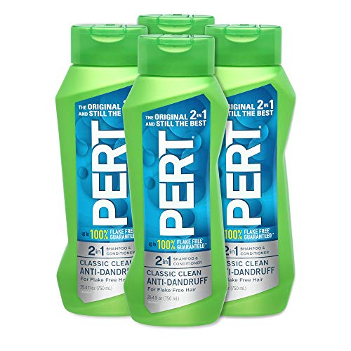 PERT 2-in-1 Classic Clean Anti Dandruff Shampoo and Conditioner 25.4oz (4 PACK)