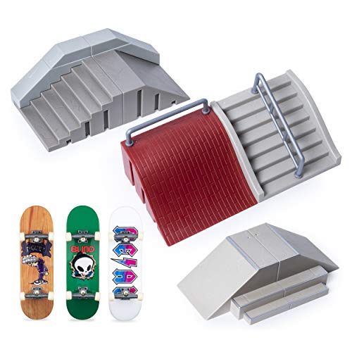 TECH DECK, Ultimate Street Spots Pack with 3 Fully Assembled Exclusive Boards, Coast to Coast Edition