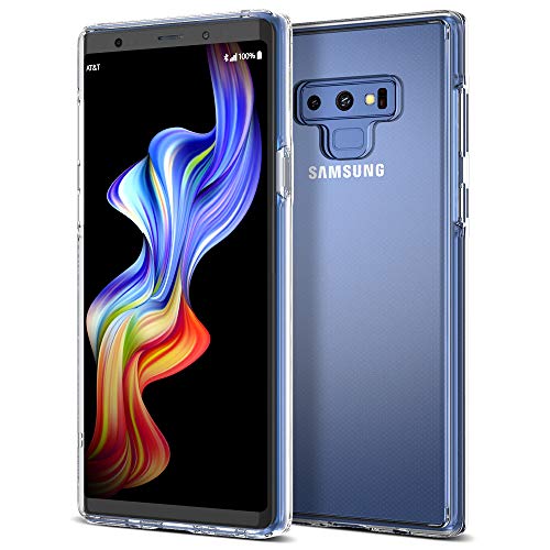 Trianium Clarium Series Galaxy Note 9 Case with Reinforced Corner TPU Cushion and Hybrid Rigid Clear Back Plate Protection for Samsung Galaxy Note9 Phone (2018) - Clear