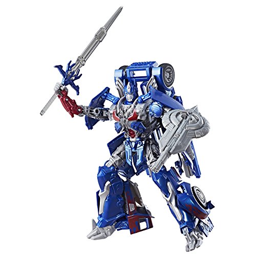 Transformers: the Last Knight Premier Edition Leader Class Optimus Prime - the Autobot Leader Converts From Knight Mode To Truck Mode - Fight Off Evil Megatron With Optimus
