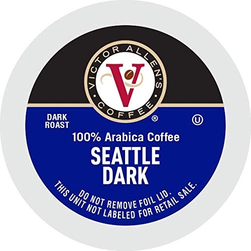 Victor Allen's Coffee Seattle Blend, Dark Roast, 42 Count Single Serve Coffee Pods for Keurig K-Cup Brewers