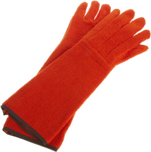 SP Scienceware Bel-Art Clavies Heat Resistant Biohazard Autoclave/Oven Gloves; 11 in. Gauntlet (H13201-0001), Orange