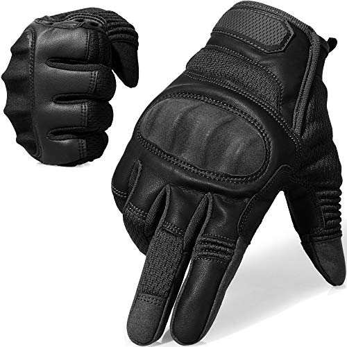 AXBXCX Touch Screen Full Finger Gloves for Motorcycles Cycling Motorbike ATV Bike Camping Climbing Hiking Work Outdoor Sports Men Women Black S